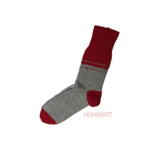 Socken Merino für Erwachsene mit kleinem Muster